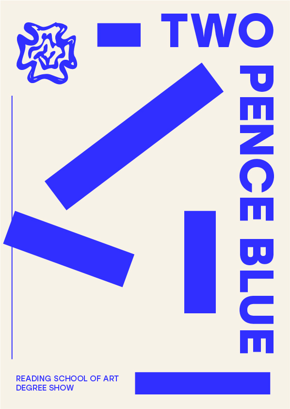 Front cover of catalogue 'Two Pence Blue'